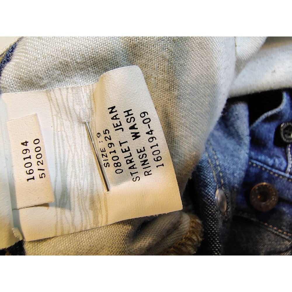 Tommy Jeans Starlet Jean Vintage Y2K Rinse Wash Button Fly Straight Leg Blue 9 - Picture 7 of 8